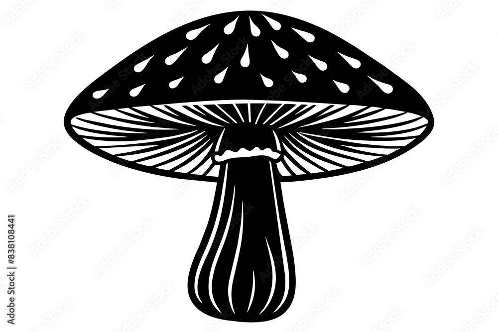 mushroom silhouette vector illustration mushroom silhouette vector illustration