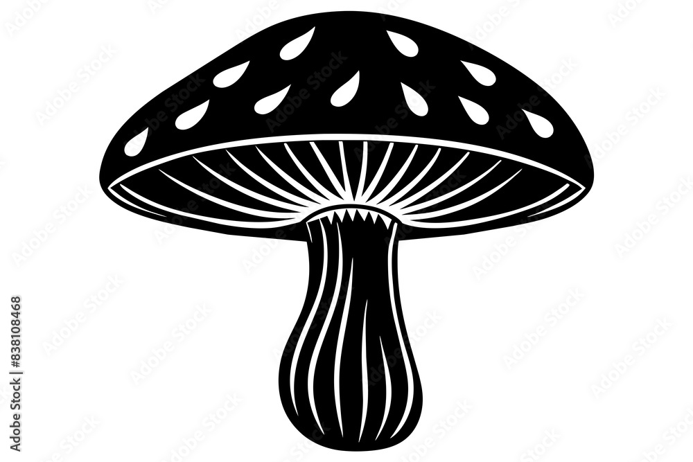 mushroom silhouette vector illustration mushroom silhouette vector illustration
