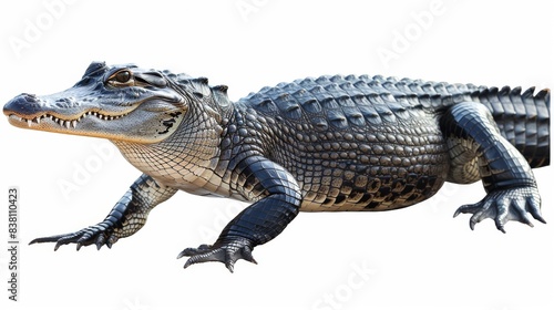 Crocodile isolated on transparent background - Artificial Intelligence