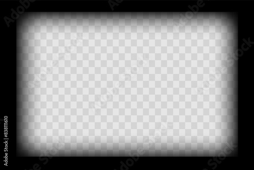 Old cinematic frame, video film strip. Retro vintage tape empty template with slide. Tape border, grunge textured silhuette. Video photo reel on transparent background 