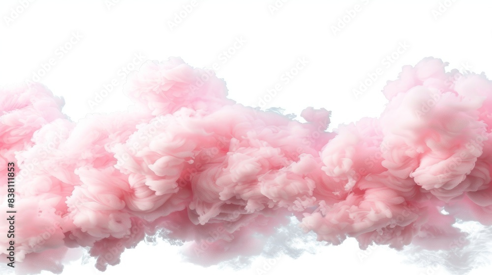 This is a pink smoke isolated on a transparent background created with artificial intelligence This is a pink smoke isolated on a transparent background created with artificial intelligence