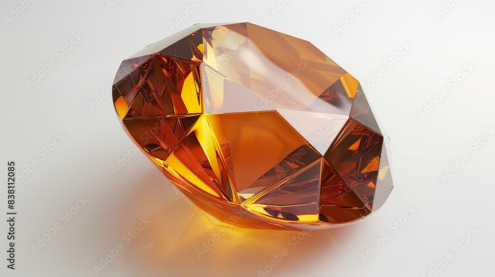Amber isolated on transparent background - Generative AI Amber isolated on transparent background - Generative AI