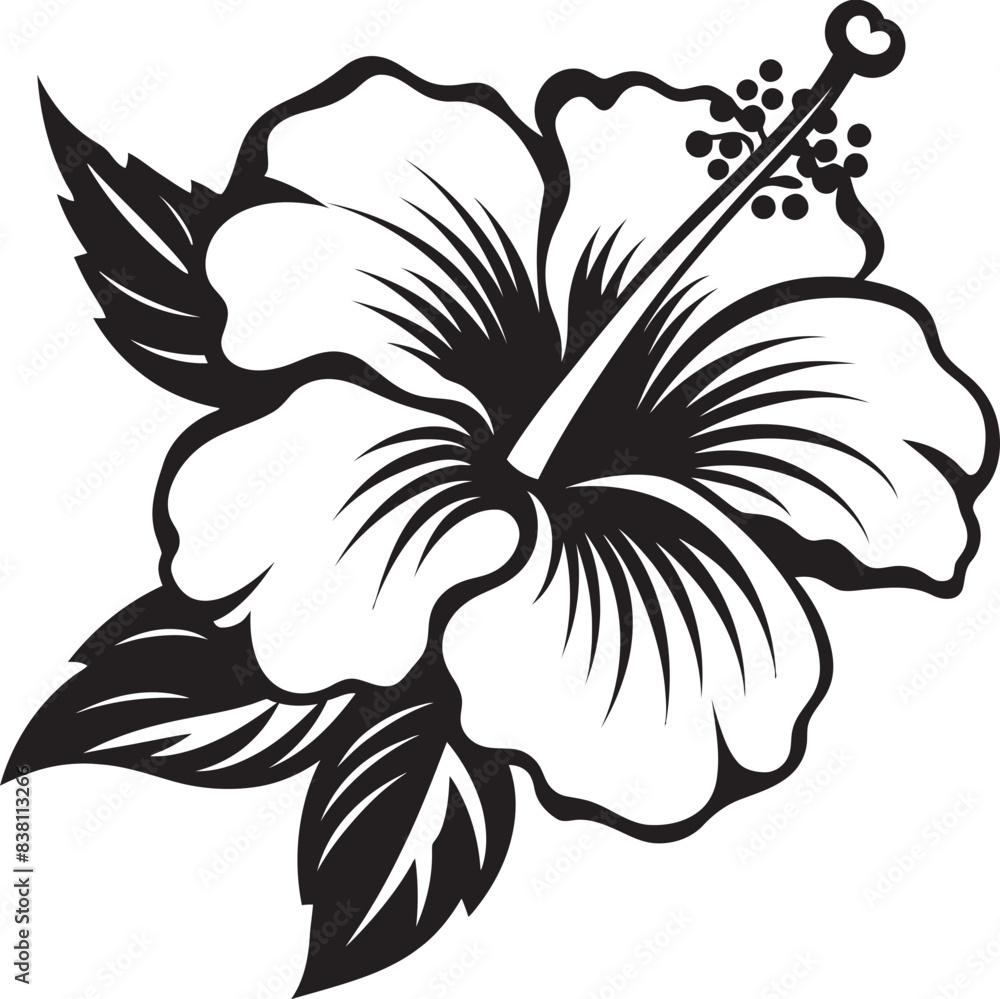 custom made wallpaper toronto digitalHibiscus Garden Art Natural Iconic Creation Colorful Hibiscus Flora Contemporary Logo Artistry