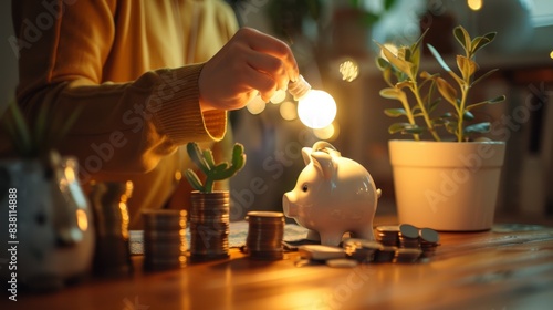 The piggy bank savings photo