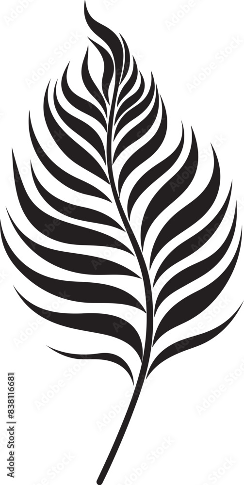 Obraz premium Tropical Plant Fantasy Minimalist Design Concept Exotic Leaf Pattern Vibrant Natural Expression