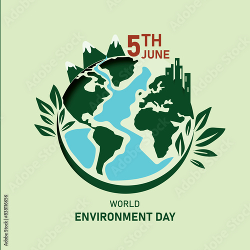 5th June Vector Graphic for World Environment Day