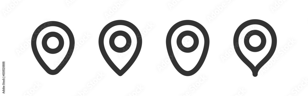 Location pin icon. Map marker. Navigation pointer. Travel position. Geo place. Location pin icon. Map marker. Navigation pointer. Travel position. Geo place.