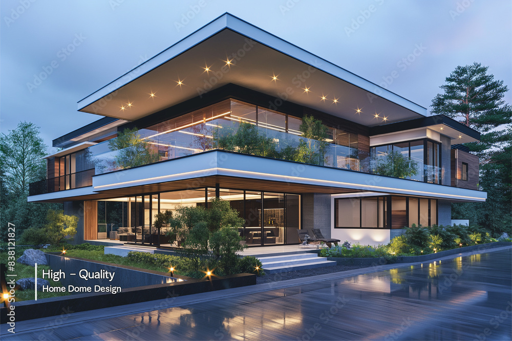 Fototapeta premium High-Quality Minimalist Home Design