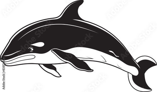 Whale Iconography Iconic Representation of the Ocean Stylish Whale Badge Fashion forward Marine Design