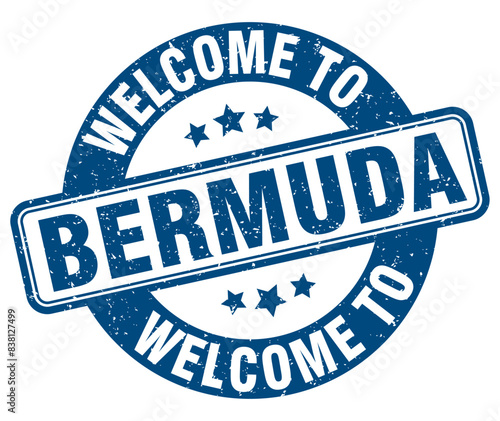 Welcome to Bermuda stamp. Bermuda round sign