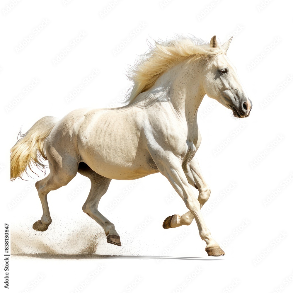 Brown Horse Isolated on White Background. High-Resolution Equestrian Concept Brown Horse Isolated on White Background. High-Resolution Equestrian Concept