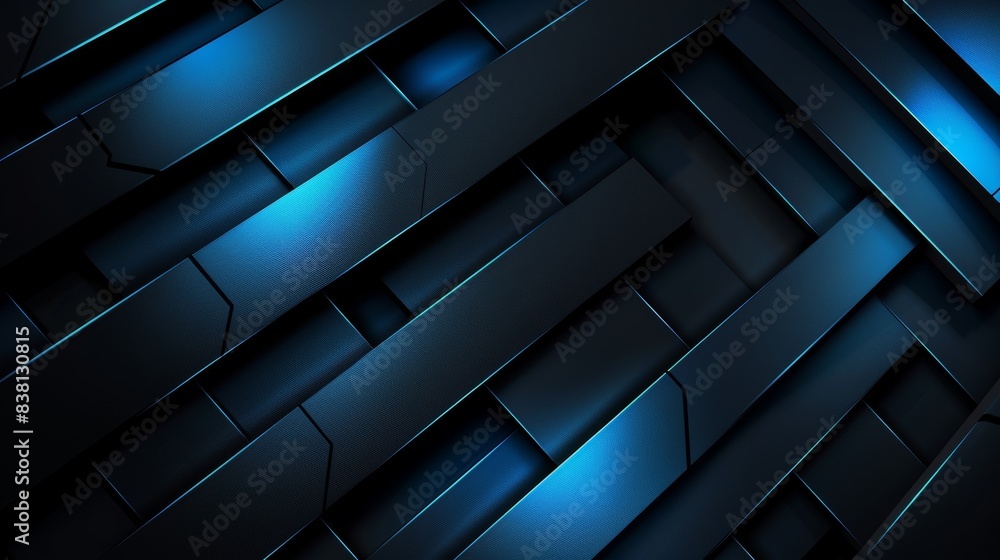 Abstract Dark Blue and Black Geometric Pattern with Intersecting Lines and Shapes for Technology, Modern, Futuristic, and Digital Backgrounds Abstract Dark Blue and Black Geometric Pattern with Intersecting Lines and Shapes for Technology, Modern, Futuristic, and Digital Backgrounds
