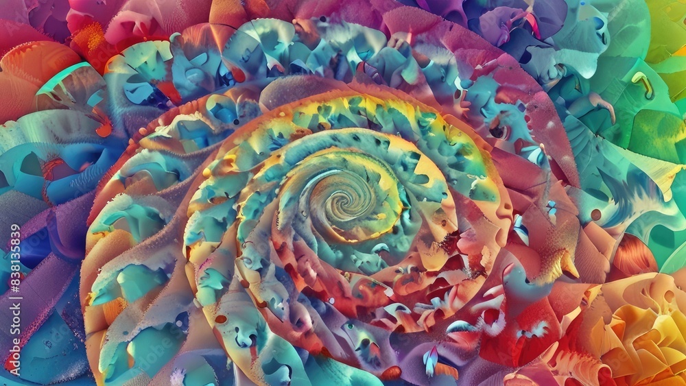 close up of colorful spiral close up of colorful spiral