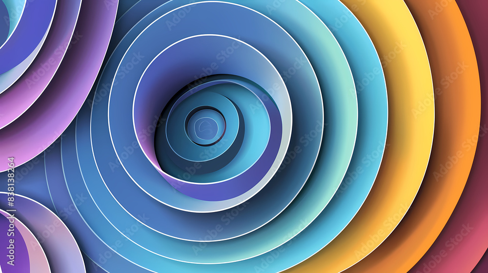 Background with circular layers vector image Background with circular layers vector image
