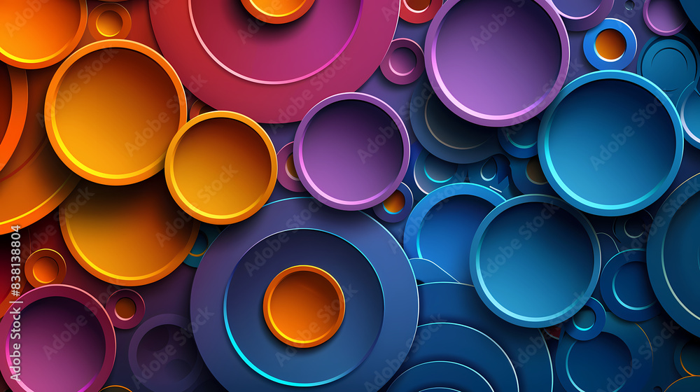 Background with circular layers vector image Background with circular layers vector image