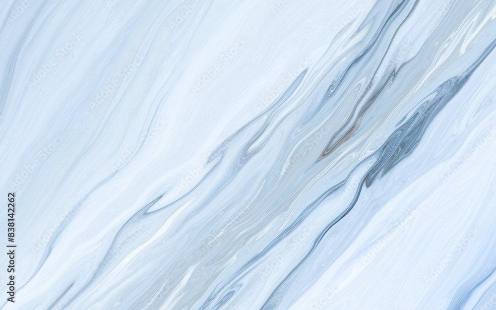 Fototapeta premium Marble rock texture blue ink pattern liquid swirl paint white dark that is Illustration background for do ceramic counter tile silver gray that is abstract waves skin wall luxurious art ideas concept.