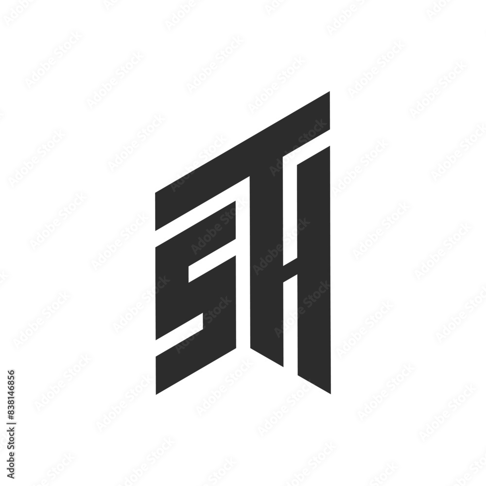 STH letter logo, STH Alphabet logo, initials logo STH letter logo, STH Alphabet logo, initials logo
