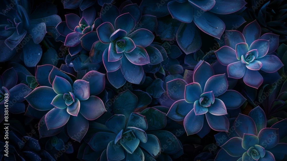 A dark and aesthetic image of a succulent plant on a background A dark and aesthetic image of a succulent plant on a background
