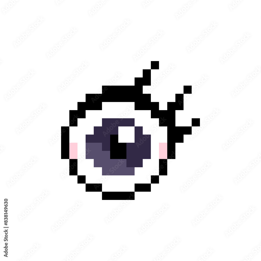 Pixel illustration of an eye Pixel illustration of an eye