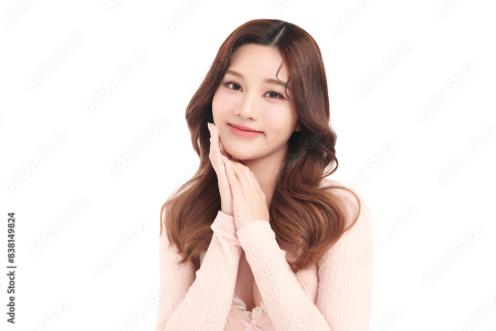 Beautiful young asian woman with clean fresh skin on white background, Face care, Facial treatment, Cosmetology, beauty and spa, Asian women portrait. Beautiful young asian woman with clean fresh skin on white background, Face care, Facial treatment, Cosmetology, beauty and spa, Asian women portrait.