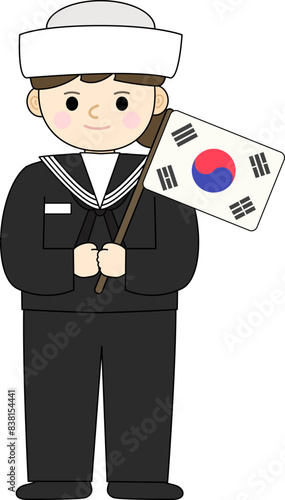 대한민국 호국보훈의 달 벡터 일러스트 오브젝트 (Korea Navy Uniform, Navy Character, 현충일, 국군의 날, 625 전쟁, 연평해전, 육군, 한국 군인, 군복, 모자, 장교, 여군, 무궁화, 태극기, 현충원, 전쟁기념관, 국가유공자, 보훈가족)