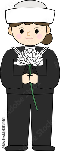 대한민국 호국보훈의 달 벡터 일러스트 오브젝트 (Korea Navy Uniform, Navy Character, 현충일, 국군의 날, 625 전쟁, 연평해전, 육군, 한국 군인, 군복, 모자, 장교, 여군, 무궁화, 태극기, 현충원, 전쟁기념관, 국가유공자, 보훈가족)