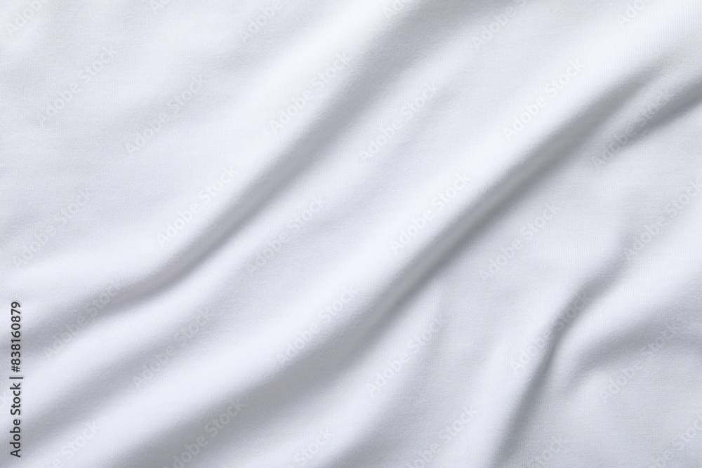 Texture of white fabric as background, top view Texture of white fabric as background, top view
