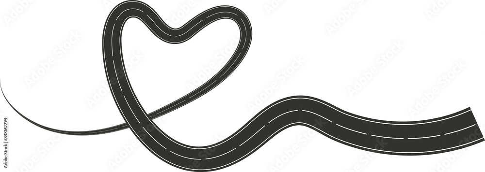 Street turn and curve long way, road, race, highways, asphalt Street turn and curve long way, road, race, highways, asphalt