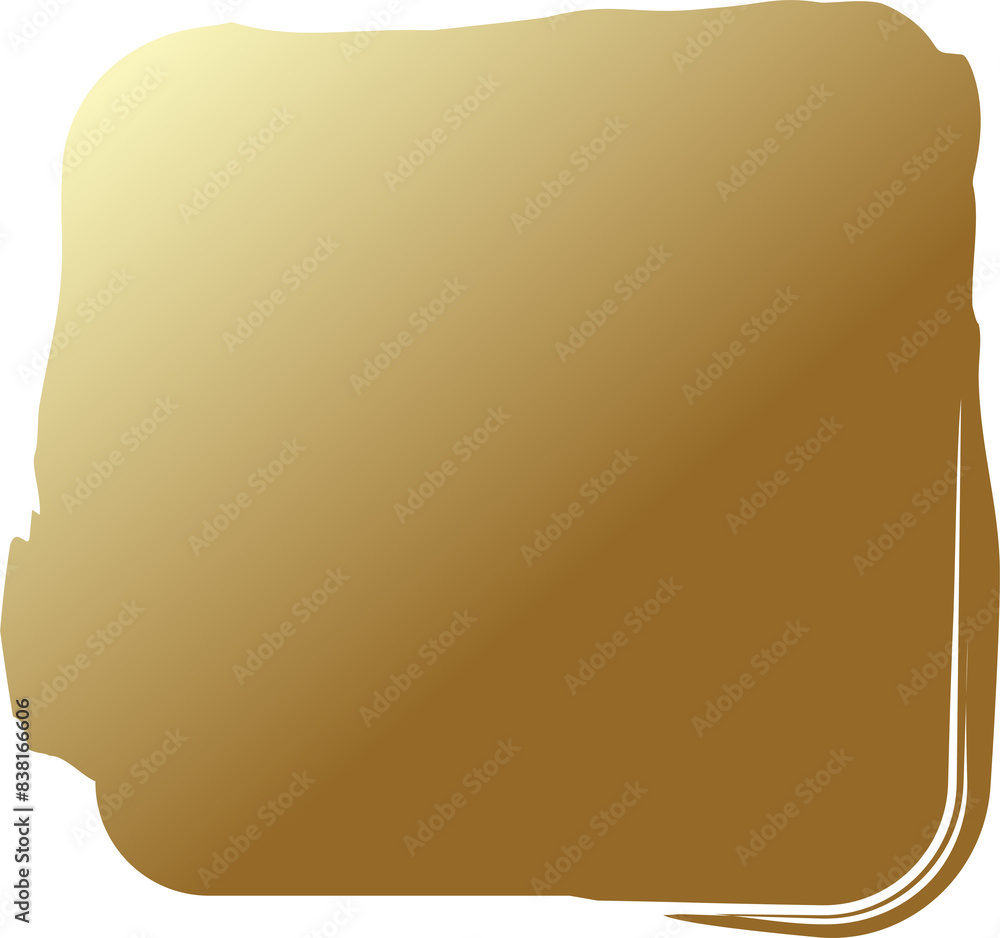 Rounded square golden frames. Luxury design Rounded square golden frames. Luxury design