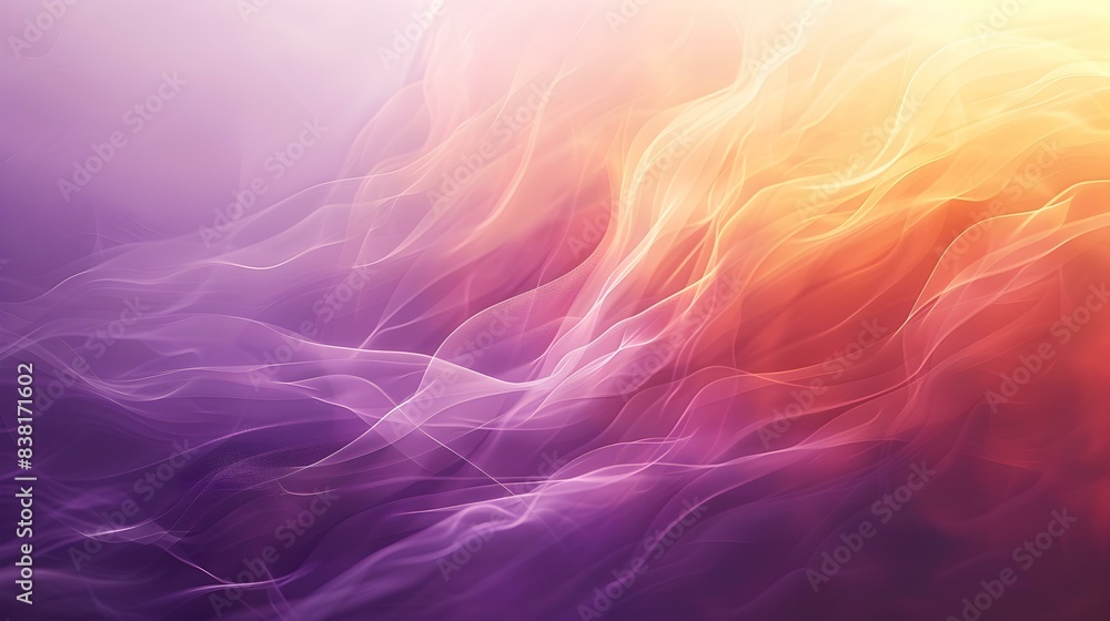 Obraz premium Gradient lavender to amber banner