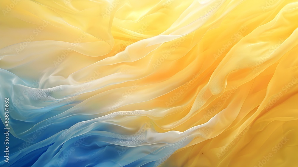 Obraz premium Gradient indigo to sunny yellow abstract
