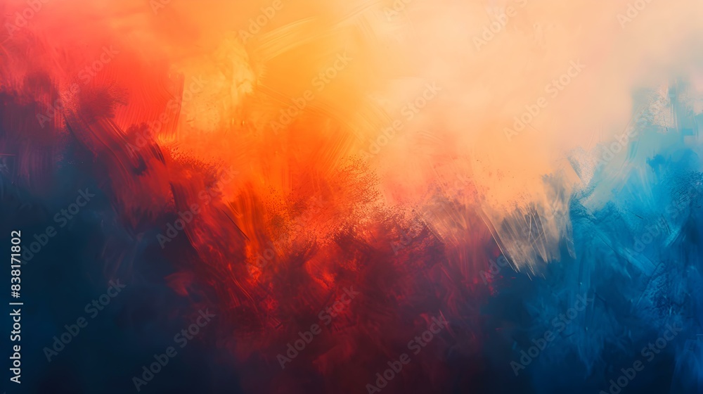 Fototapeta premium Gradient indigo to tangerine effect background