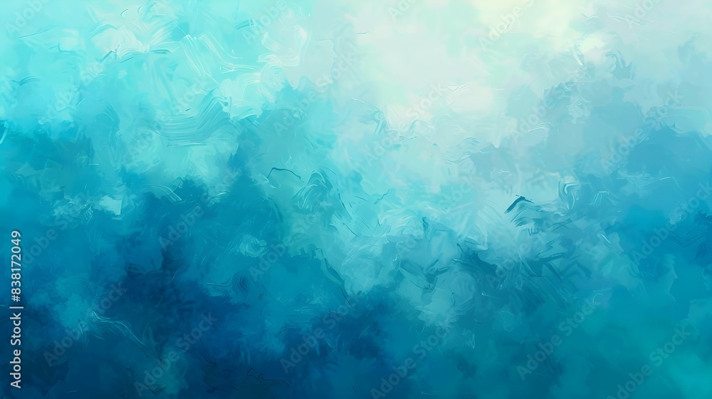 Obraz premium Gradient turquoise to indigo abstract