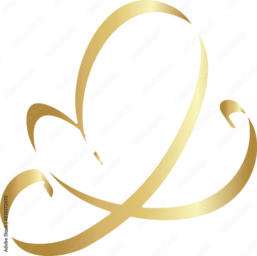 Gold heart ribbons shadow. Decoration for love, romantic Gold heart ribbons shadow. Decoration for love, romantic