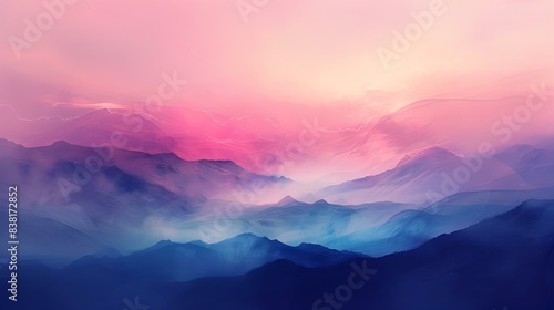 Gradient Pink to sapphire abstract photo