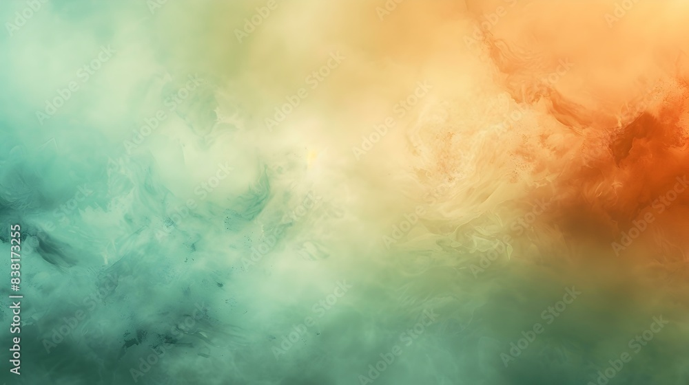 Fototapeta premium Gradient mint green to copper abstract