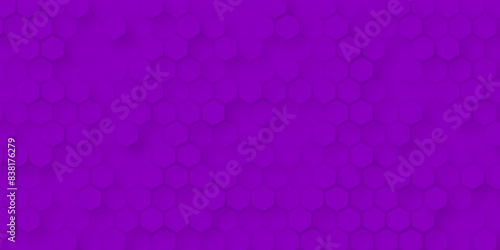 Purple seamless hexagonal wall background.