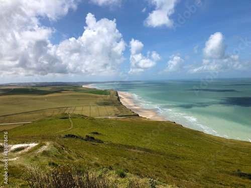 quiet abd peaceful landscape at Cap Blanc Nez at the Normandy coast opposite to Dover © mikesch112