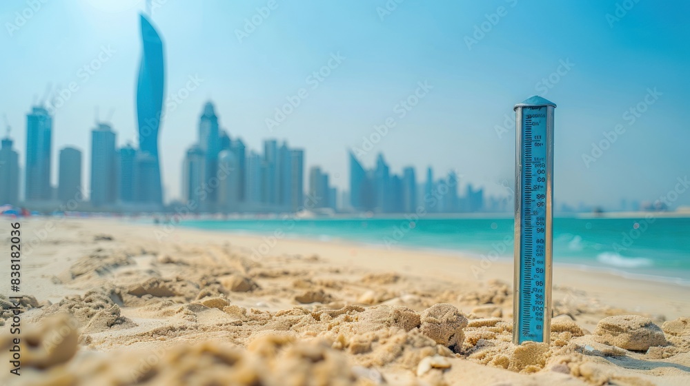Thermometers recorded a record temperature of 50 degrees Celsius against the backdrop of the Arabian Peninsula. Thermometers recorded a record temperature of 50 degrees Celsius against the backdrop of the Arabian Peninsula.