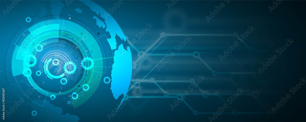 Abstract Artificial intelligence. Cloud computing. Machine learning. Technology web background. Virtual concept futuristic background. Vector art. Abstract Artificial intelligence. Cloud computing. Machine learning. Technology web background. Virtual concept futuristic background. Vector art.