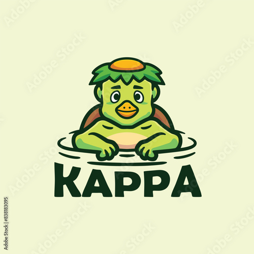 Kappa vector icon mascot logo