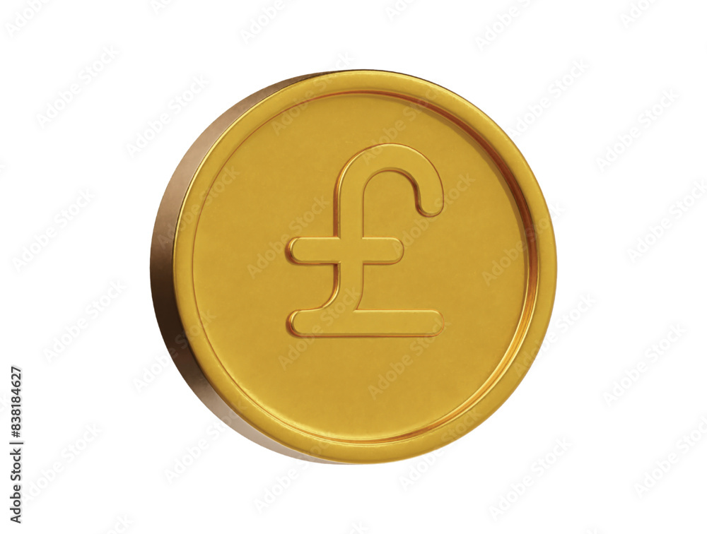 Pound icon 3d render illustration Pound icon 3d render illustration
