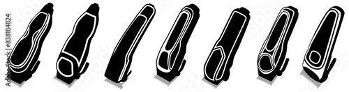 set Cordless Hair Clippers icon. hair trimmer symbol design vector illustration