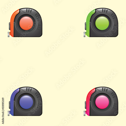 camera lens icons set vector