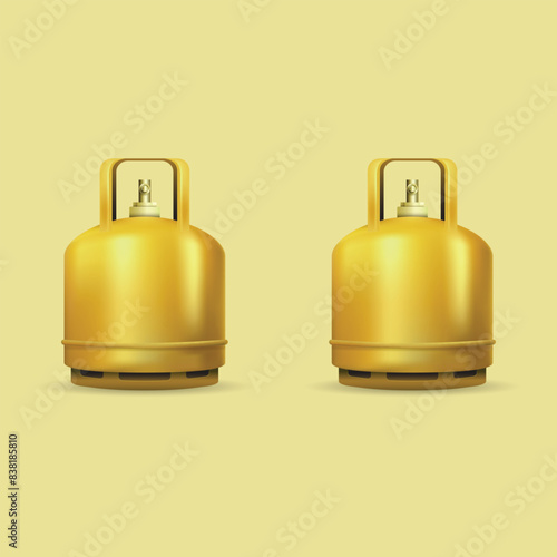 3d illustration of golden bell