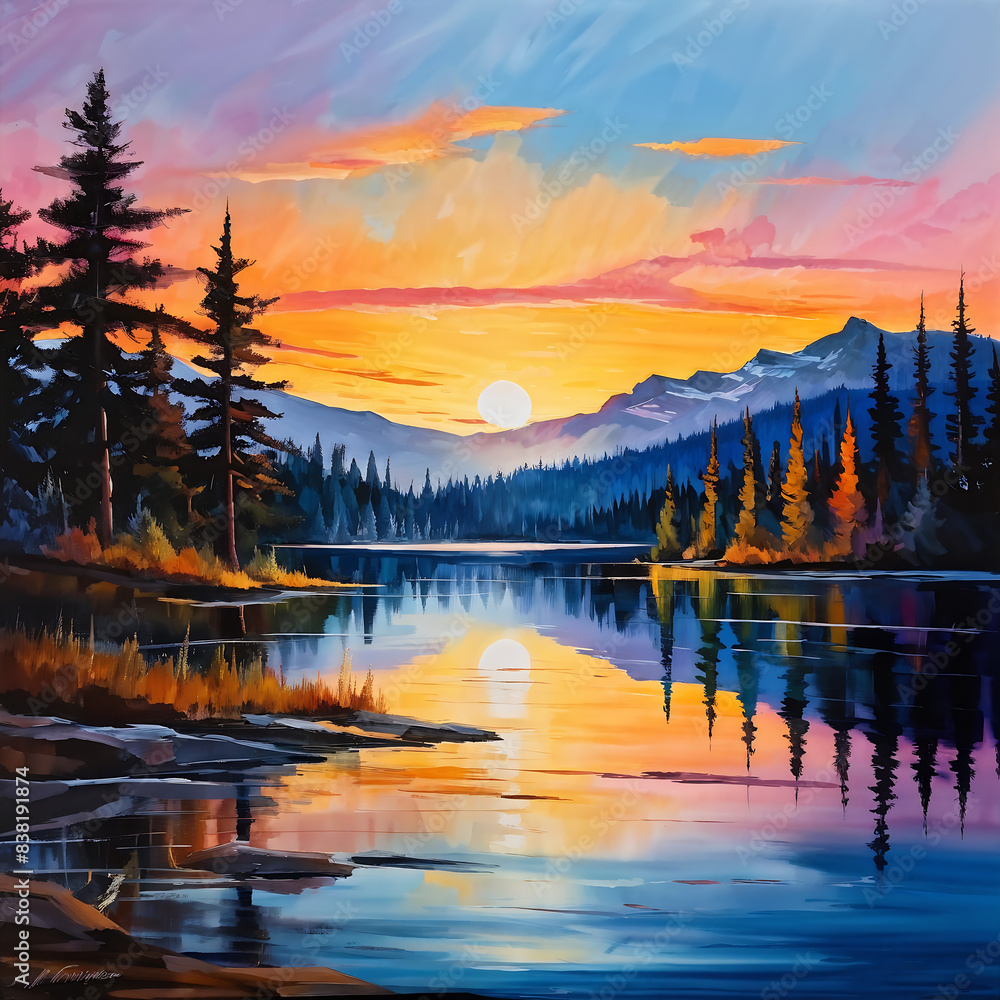 Fototapeta premium peaceful landscape