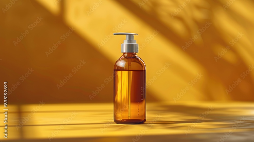 shampoo bottle on a table shampoo bottle on a table