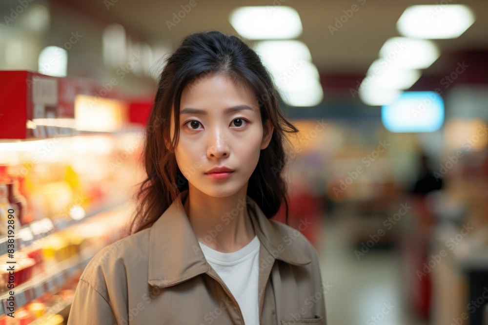super market shop clerk or employee super market shop clerk or employee
