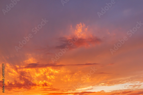 秋の夕空