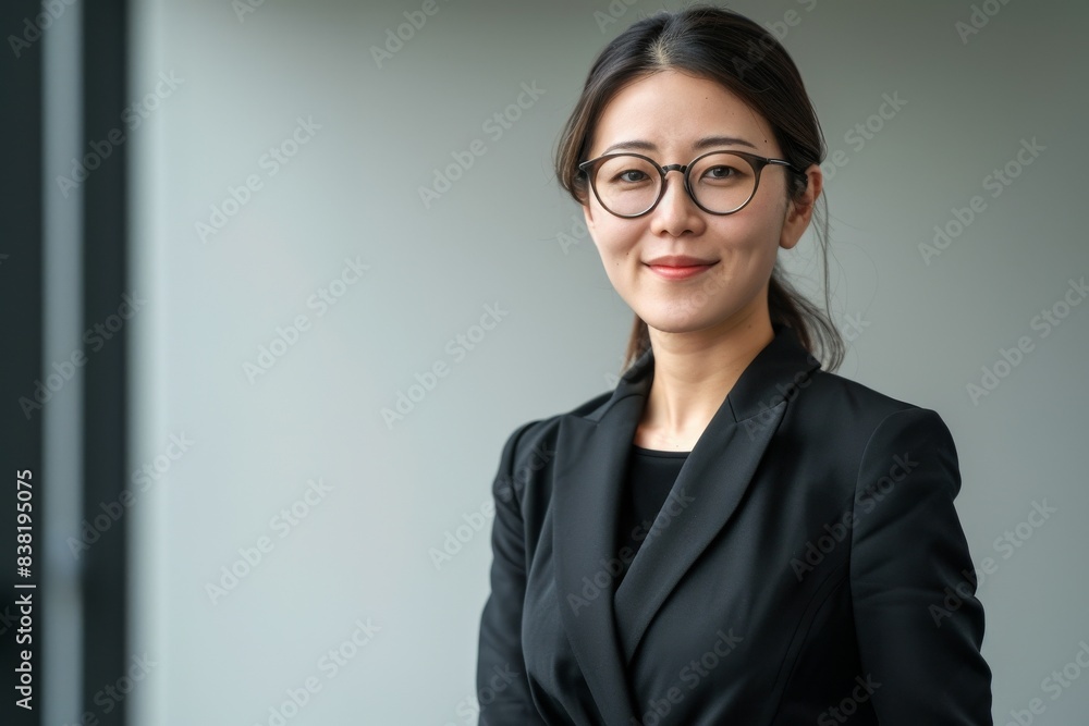 眼鏡をかけた士業風の女性(秘書・会計士・弁護士・ 建築士・講師) 眼鏡をかけた士業風の女性(秘書・会計士・弁護士・ 建築士・講師)